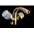 Смеситель для раковины Boheme Crystal 291-CRST золото