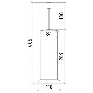 Ершик Boheme Royal Crystal 10928-BR бронза