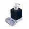 Дозатор мыла Boheme Venturo New 10317-CR-B черный-...