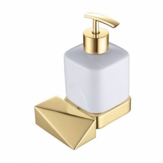 Дозатор мыла Boheme Venturo New 10317-G белый-золото