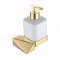 Дозатор мыла Boheme Venturo New 10317-G белый-золо...