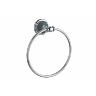 Полотенцедержатель-кольцо Boheme Vogue Nero 10185 хром