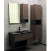 Мебель для ванной Comforty Франкфурт 90B дуб шоколадно-коричневый