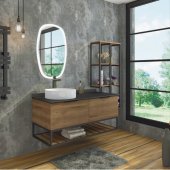 Мебель для ванной Comforty Порто 120-1 дуб темно-коричневый