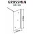 Шторка на ванну Grossman GR-103 120 см