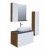 Мебель для ванной Grossman Альба 80 веллингтон/белая GR-3015