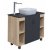 Мебель для ванной Grossman Флай 100 серая/дуб сонома GR-3019