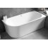 Акриловая ванна Abber AB9257-1.5 R 150x80 см, угловая, с каркасом, со сливом-переливом, асимметричная