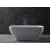 Акриловая ванна Abber AB9220 170x70 см, отдельностоящая, с каркасом, со сливом-переливом