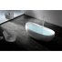 Акриловая ванна Abber AB9236 170x80 см, отдельностоящая, овальная, с каркасом, со сливом-переливом