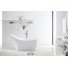 Акриловая ванна Abber AB9245 170x75 см, отдельностоящая, овальная, с каркасом, со сливом-переливом
