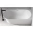 Акриловая ванна Abber AB9258-1.7 R 170x80 см, угловая, с каркасом, со сливом-переливом, асимметричная