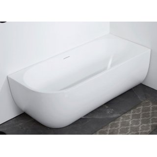 Акриловая ванна Abber AB9315 R 170x75 см, угловая, с каркасом, со сливом-переливом, асимметричная