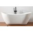 Акриловая ванна Abber AB9322 180x80 см, отдельностоящая, овальная, с каркасом, со сливом-переливом