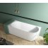 Акриловая ванна Abber AB9329-1.7 L 170x80 см, угловая, с каркасом, со сливом-переливом, асимметричная