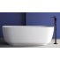 Акриловая ванна Abber AB9260 170x75 см, отдельностоящая, овальная, с каркасом, со сливом-переливом