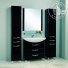 Мебель для ванной Акватон Ария Н 80 см черный глянец