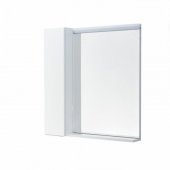 Зеркало со шкафчиком Акватон Рене 80 см белый/грецкий орех