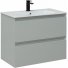 Мебель для ванной Allen Brau Eclipse 80 см светло-серый матовый