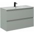 Мебель для ванной Allen Brau Eclipse 100 см светло-серый матовый