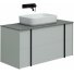 Мебель для ванной Allen Brau Reality 100 см с накладной раковиной светло-серый
