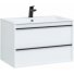 Мебель для ванной Aquanet Lino 80 белая матовая