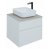 Мебель для ванной со столешницей Aquanet Nova Lite 60 2 ящика белый глянец