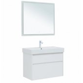 Мебель для ванной Aquanet Nova Lite 85 2 белый глянец