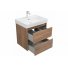 Мебель для ванной Aquanet Nova Lite 60 2 ящика дуб шоколадный