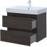 Мебель для ванной Aquanet Nova Lite 75 2 ящика дуб черный