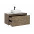 Мебель для ванной со столешницей Aquanet Nova Lite 100 1+1 дуб рустикальный