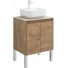Мебель для ванной со столешницей Aquanet Nova Lite 60 2 дверцы дуб рустикальный