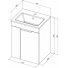 Мебель для ванной Aquanet Практика 50 с дверцами маренго