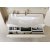 Мебель для ванной подвесная Aqwella Бергамо 80 белый глянец