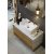 Мебель для ванной Aqwella Mobi 120 белая фасад дуб балтийский