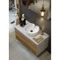 Мебель для ванной Aqwella Mobi 80 бетон светлый фасад дуб балтийский