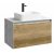 Мебель для ванной Aqwella Mobi 80 бетон светлый фасад дуб балтийский