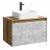 Мебель для ванной Aqwella Mobi 80 дуб балтийский фасад бетон светлый