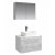 Мебель для ванной Aqwella Mobi 80 белая фасад бетон светлый