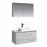 Мебель для ванной Aqwella Mobi 100 бетон светлый
