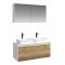 Мебель для ванной Aqwella Mobi 120 белая фасад дуб...