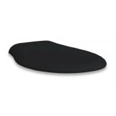 Крышка-сиденье ArtCeram Blend микролифт цвет черный/крепление хром