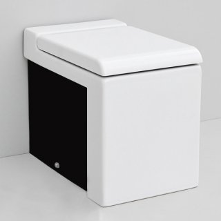 Унитаз приставной ArtCeram La Fontana LFV005 цвет белый с черным декором