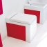 Унитаз приставной ArtCeram La Fontana LFV005 цвет белый с красным декором