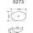 Раковина накладная Art&Max AM5273-W 69 см