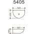 Раковина накладная Art&Max AM5405-W 60 см