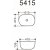 Раковина накладная Art&Max AM5415-W 61 см