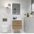 Мебель для ванной Art&Max Family-M 50 с ящиками дуб харбор золотой