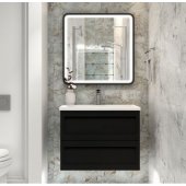 Мебель для ванной с керамической раковиной Art&Max Platino 80 Nero Matt