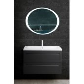 Мебель для ванной с керамической раковиной Art&Max Platino 90 Grey Matt